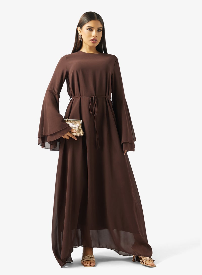 Khizana Abaya Set With Dress & Top - Image 4